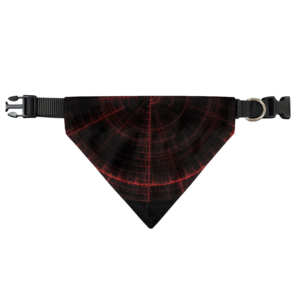 Red Gun Sight Print Over The Collar Dog Bandana