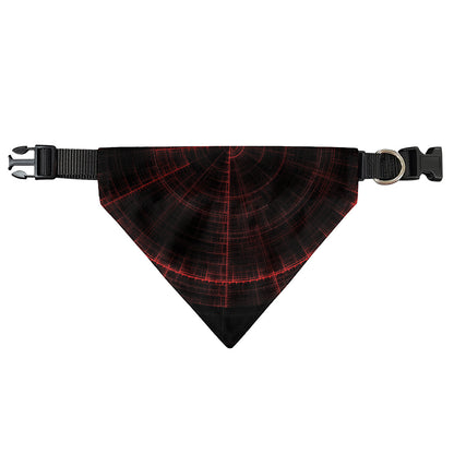 Red Gun Sight Print Over The Collar Dog Bandana