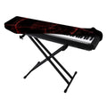 Red Gun Sight Print Piano Keyboard Cover