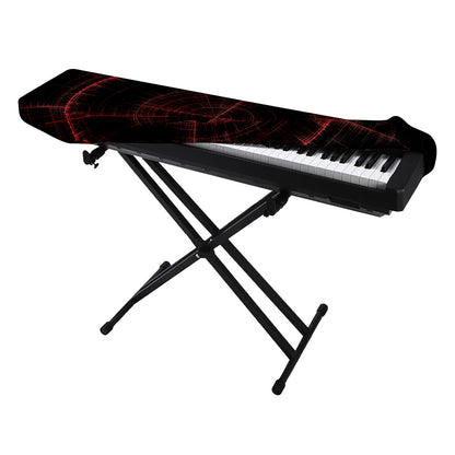 Red Gun Sight Print Piano Keyboard Cover
