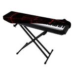 Red Gun Sight Print Piano Keyboard Cover