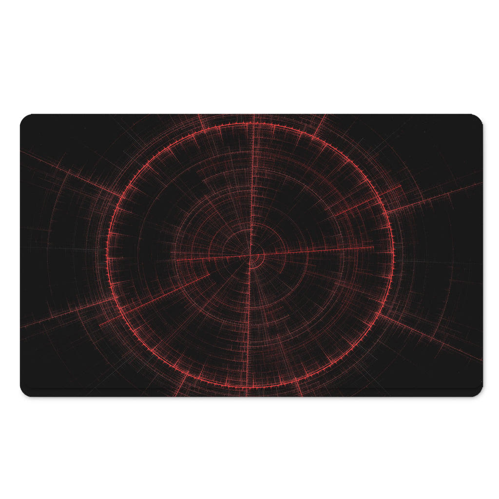 Red Gun Sight Print Polyester Doormat