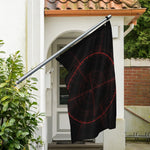 Red Gun Sight Print Polyester Flag
