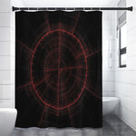 Red Gun Sight Print Premium Shower Curtain