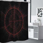Red Gun Sight Print Premium Shower Curtain