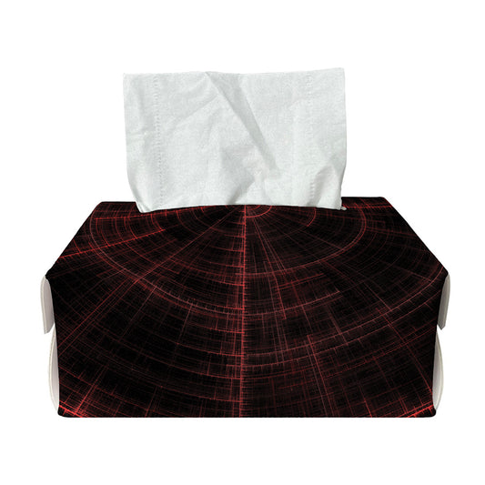 Red Gun Sight Print Rectangle Tissue Box Cover