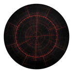 Red Gun Sight Print Round Blanket