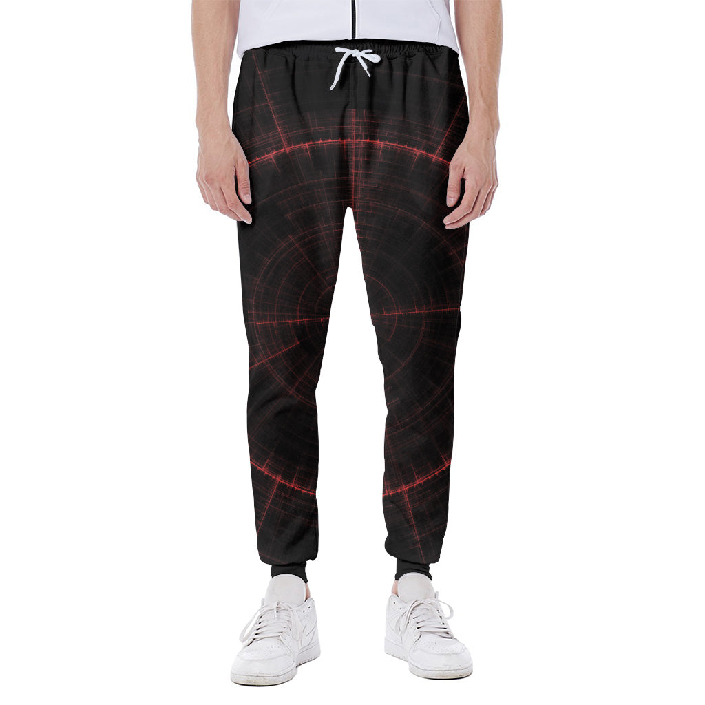 Red Gun Sight Print Scuba Joggers
