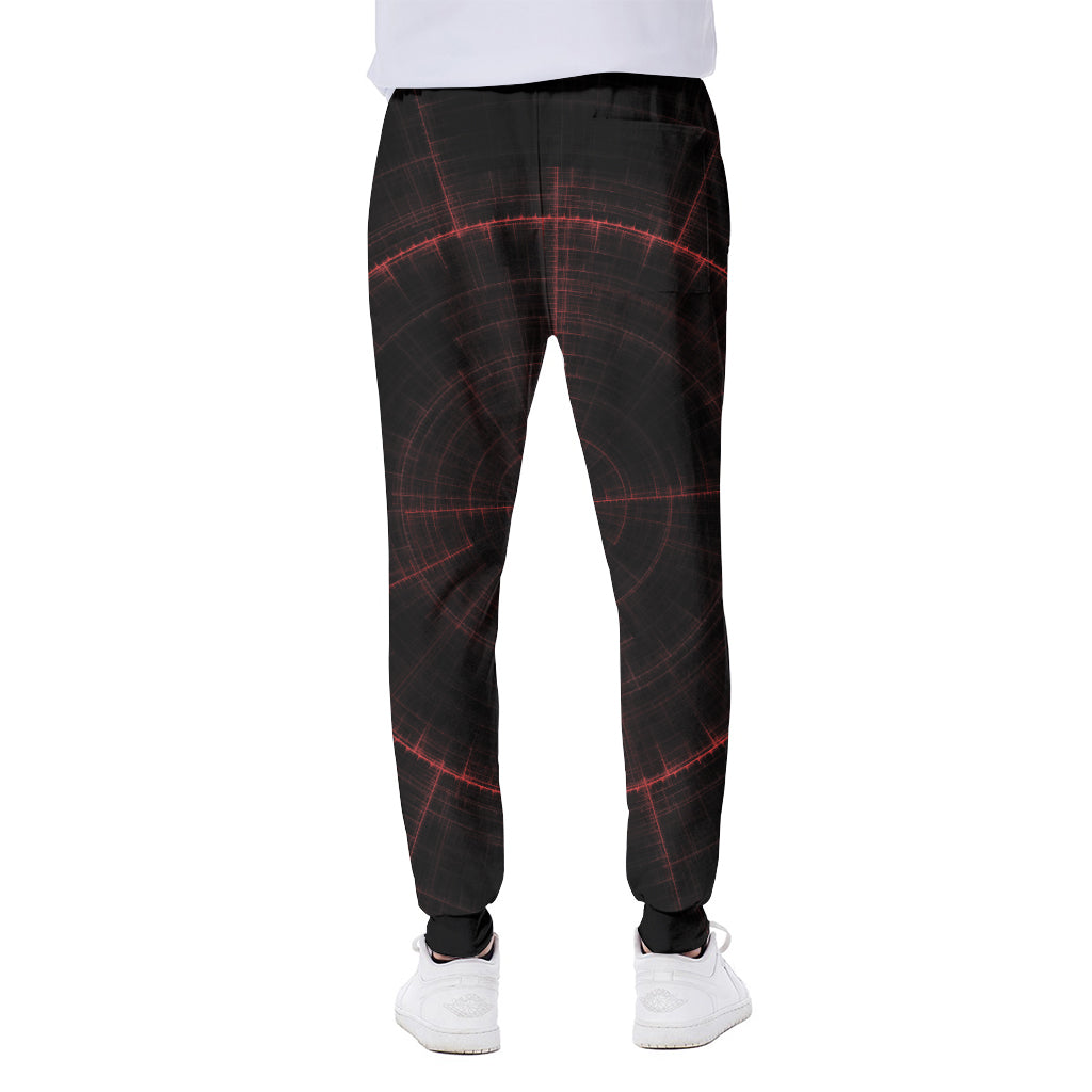 Red Gun Sight Print Scuba Joggers