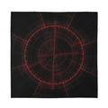Red Gun Sight Print Silk Bandana