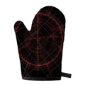 Red Gun Sight Print Single Oven Mitt