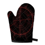 Red Gun Sight Print Single Oven Mitt