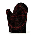 Red Gun Sight Print Single Oven Mitt