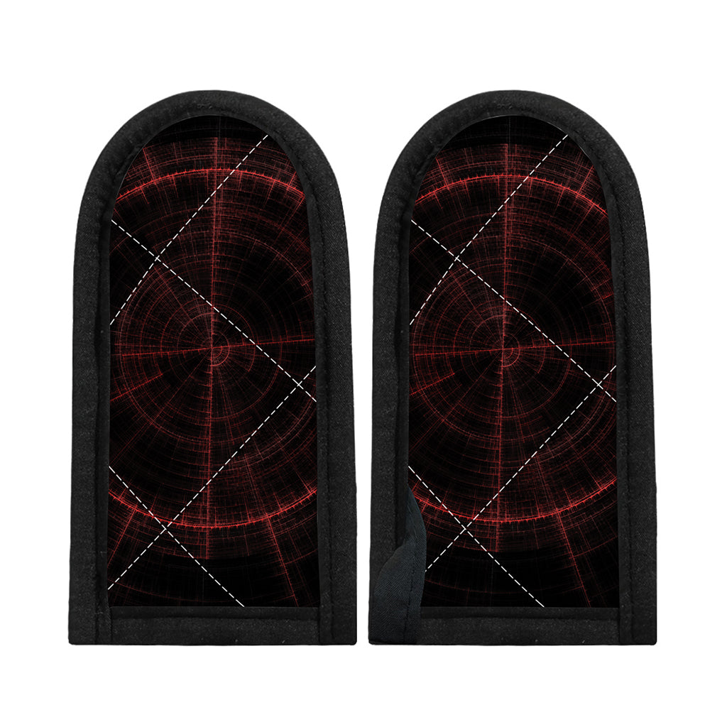 Red Gun Sight Print Skillet Handle Cover