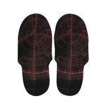 Red Gun Sight Print Slippers