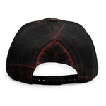 Red Gun Sight Print Snapback Cap