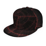 Red Gun Sight Print Snapback Cap