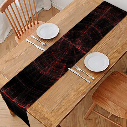 Red Gun Sight Print Table Runner