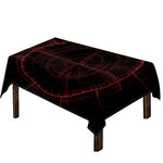 Red Gun Sight Print Tablecloth