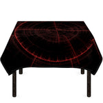 Red Gun Sight Print Tablecloth