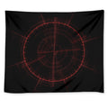 Red Gun Sight Print Tapestry