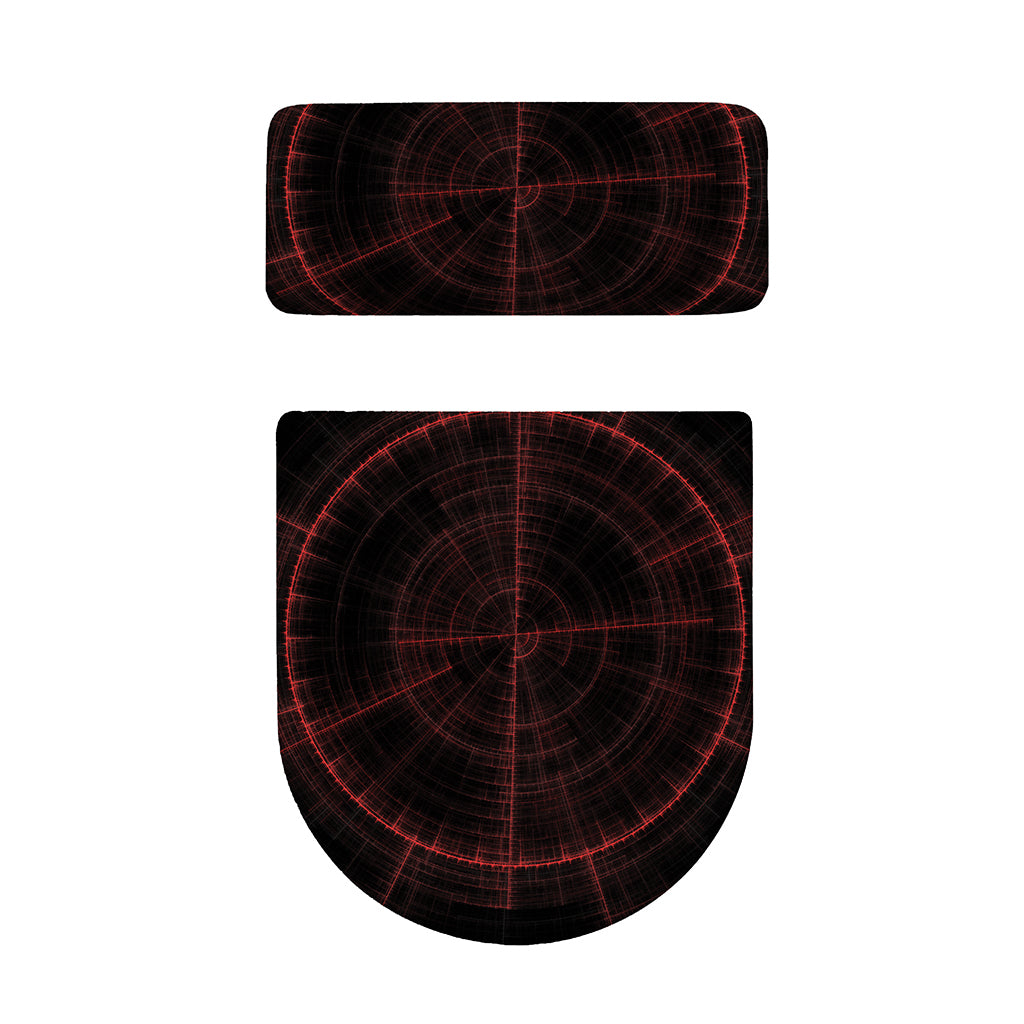 Red Gun Sight Print Toilet Lid And Tank Cover Set