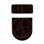 Red Gun Sight Print Toilet Lid And Tank Cover Set