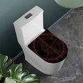 Red Gun Sight Print Toilet Lid Cover