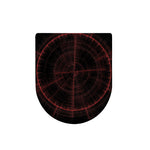 Red Gun Sight Print Toilet Lid Cover