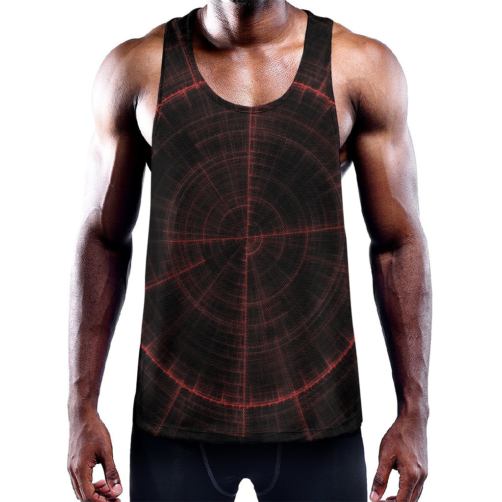 Red Gun Sight Print Training Tank Top