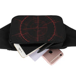 Red Gun Sight Print Waist Bag