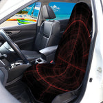 Red Gun Sight Print Waterproof Car Seat Cover