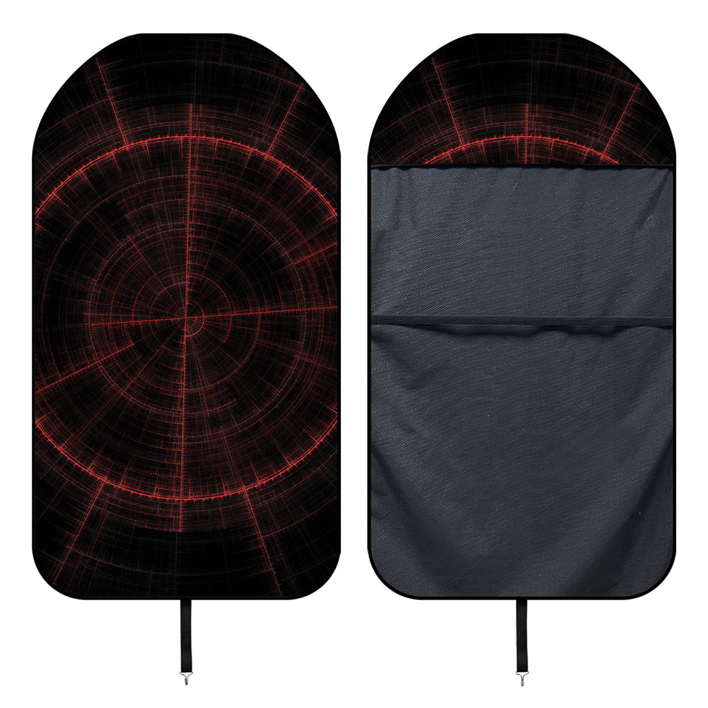 Red Gun Sight Print Waterproof Car Seat Cover