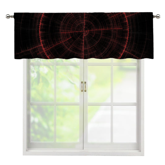 Red Gun Sight Print Window Valance