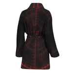 Red Gun Sight Print Women's Bathrobe