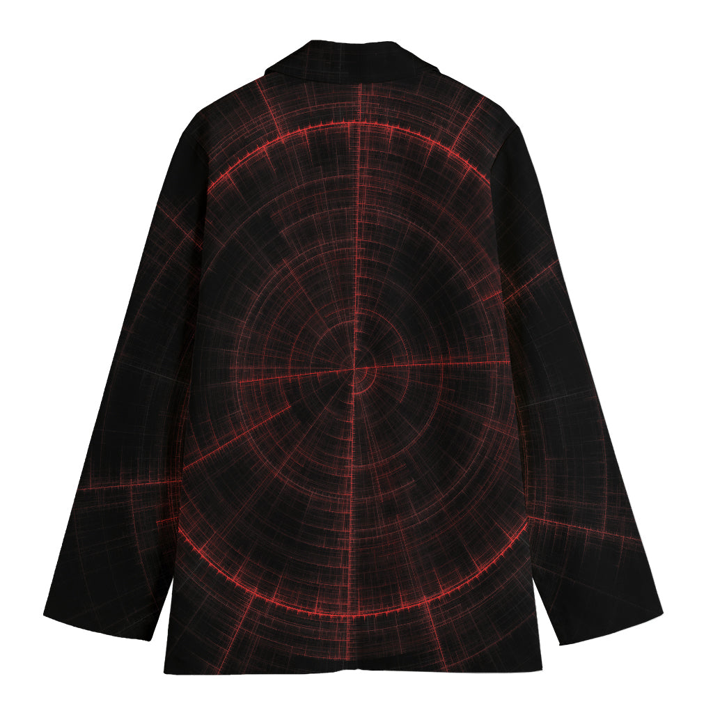 Red Gun Sight Print Women's Blazer