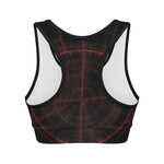 Red Gun Sight Print Women's Sports Bra
