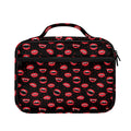 Red Halloween Vampire Lips Pattern Print Briefcase Bible Bag