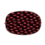 Red Halloween Vampire Lips Pattern Print Car Side Mirror Covers