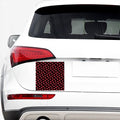 Red Halloween Vampire Lips Pattern Print Car Sticker