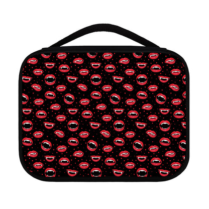 Red Halloween Vampire Lips Pattern Print Classic Bible Case