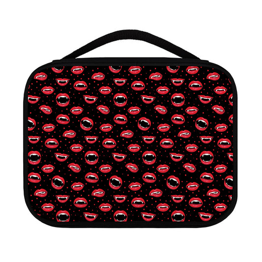 Red Halloween Vampire Lips Pattern Print Classic Bible Case