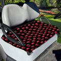 Red Halloween Vampire Lips Pattern Print Golf Cart Seat Cover