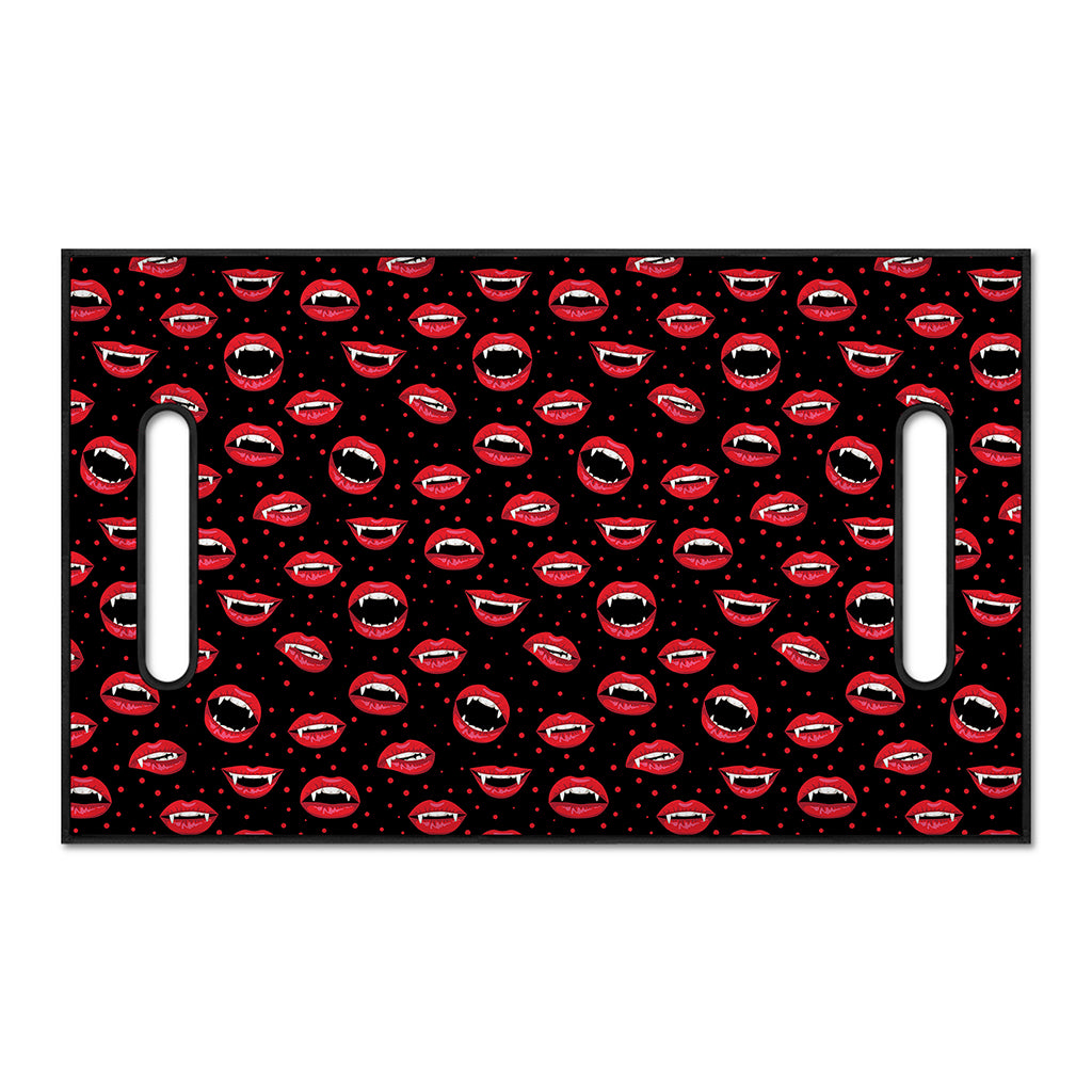 Red Halloween Vampire Lips Pattern Print Golf Cart Seat Cover