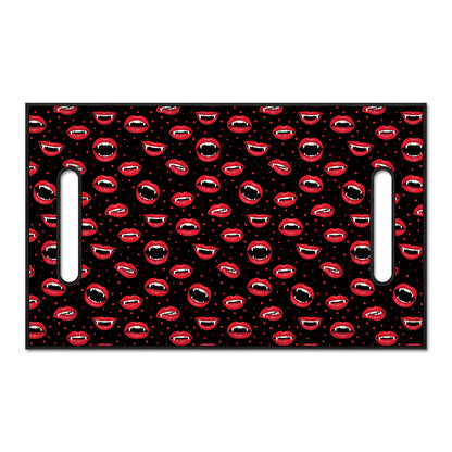 Red Halloween Vampire Lips Pattern Print Golf Cart Seat Cover