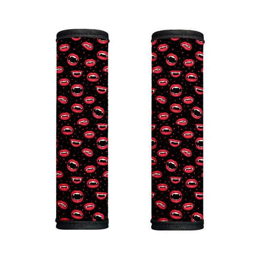 Red Halloween Vampire Lips Pattern Print Handle Covers