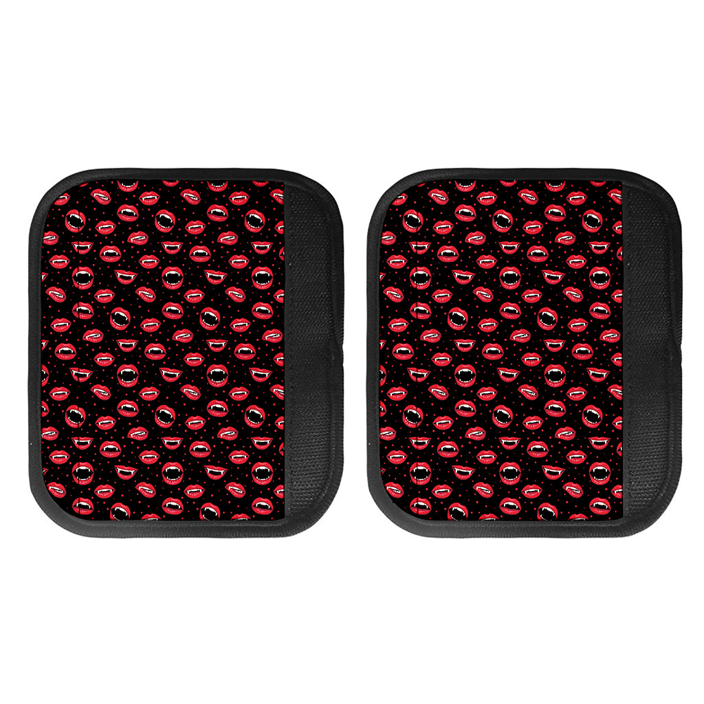 Red Halloween Vampire Lips Pattern Print Handle Covers