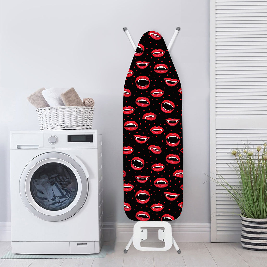 Red Halloween Vampire Lips Pattern Print Ironing Board Cover