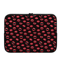 Red Halloween Vampire Lips Pattern Print Laptop Sleeve