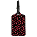 Red Halloween Vampire Lips Pattern Print Luggage Tag